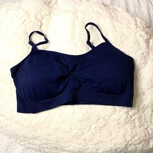 Navy blue Comfort Bra/Bralette Crop Top